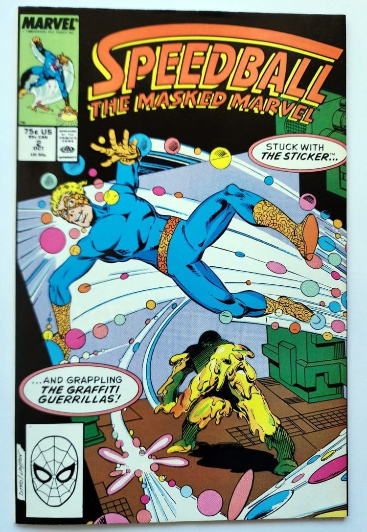 Speedball Issue 2 Marvel Comic October 1988