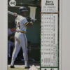 Barry Bonds Upper Deck 1989 Card #440 Back