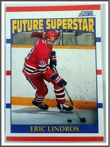 Eric Lindros Score 1990 NHL Hockey Card #440 "Future Superstar"