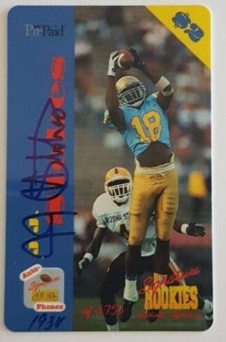 J.J Stokes Auto-Signature Rookies Phonex 1995 Pre Paid $2 Card