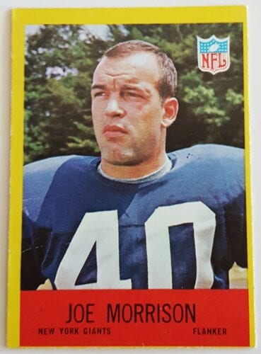 Joe Morrison Philadelphia 1967 Sports Trading Card
