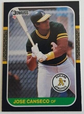 Jose Cancesco Donruss 1987 MLB Sports Trading Card #97 Oakland A's