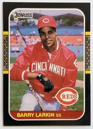 Barry Larkin Donruss 1987 MLB Trading Card #492 Cincinnati Reds