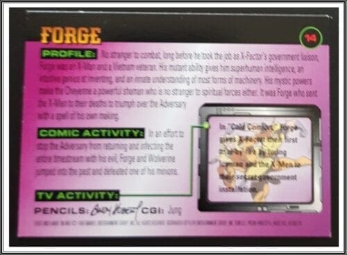 Force Fleer 1996 X-Men Back