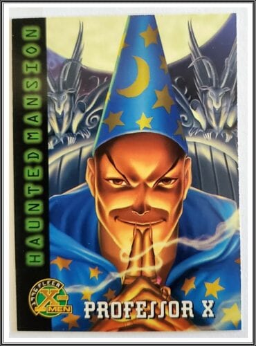 Professor X Fleer 1996 X-Men "Haunted Mansion" Marvel Comic Card #95