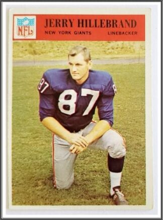 Jerry Hillebrand NFL Trading Card Philadelphia 1966 #123 New York Giants