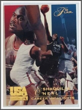 Shaquille O'Neal  Flair 1994 NBA USA Basketball Team Trading Card #74
