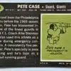 Pete Case Topps 1969 Card #197 back