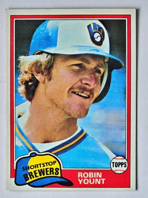 Robin Yount Topps 1981 Card # 515 Milwaukee Brewers