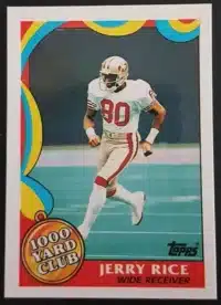 Jerry Rice Topps 1989 1000 Yard Club
