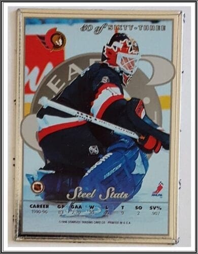 Damian Rhodes Leaf Steel 1996 Card #50 back