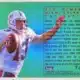 Dan Marino Flair "Hot Numbers" 1995 Card #7 of 10 Miami Dolphins Back
