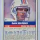 Dan Marino Score 1989 Card 13 Back