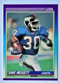 Dave Megget Score 1990 Card #150