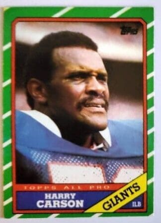 Harry Carson Topps 1986 Card #152