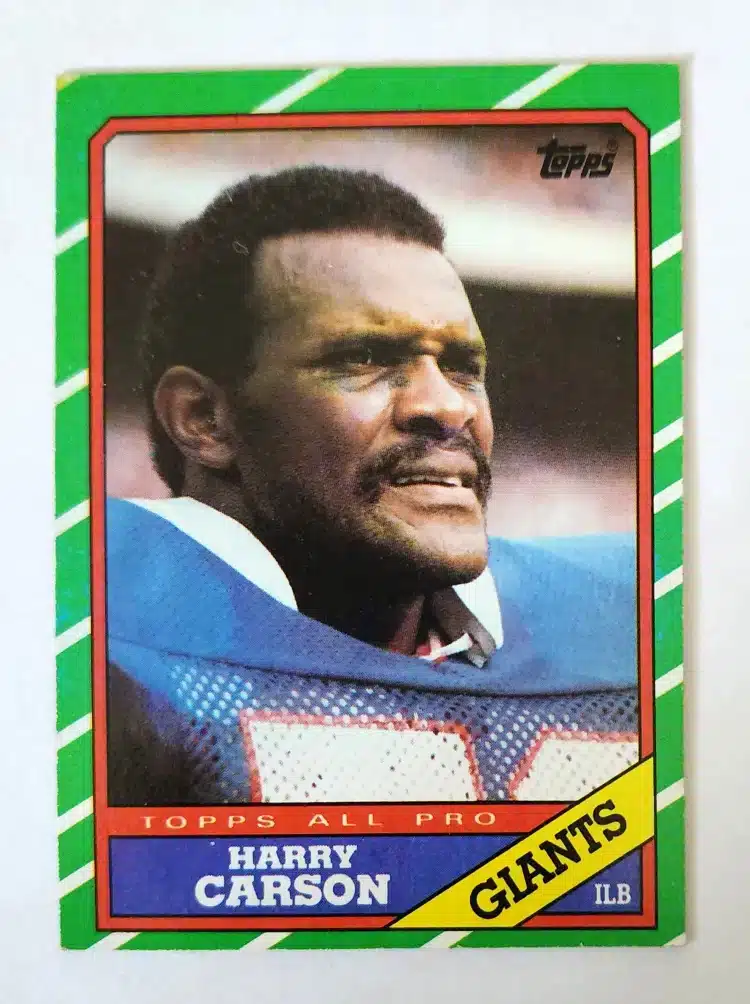 Harry Carson Topps 1986 Card #152