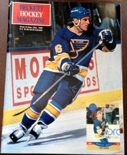 Beckett Hockey November December 1990 Brett Hull On The Cover.