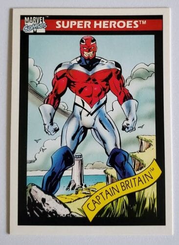 Captain Britain Marvel 1990 Impel Marketing Comic Card #40