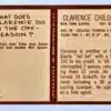 Clarence Child Philadelphia 1967 Card #111 Back