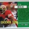 Jerry Rice Skybox Countdown 1995 Back