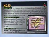 Mojo Fleer 1996 Card #70 Back