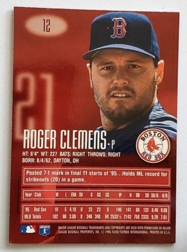 Roger Clemens E-XL "Blaze" 1996