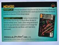 Mondo Fleer 1996 Card #34 Back