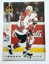 Jason Allison Classic 4 Sport 1994 NHL Trading Card #160 Washington Capitals