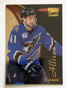 Jason Allison Pinnacle Zenith 1996 Card #125