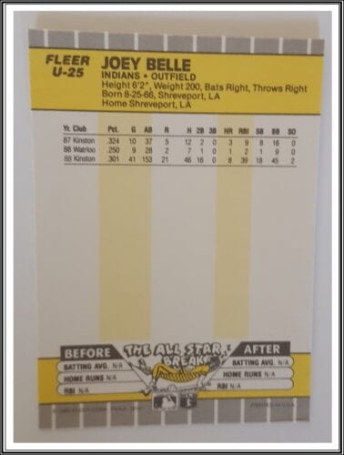 Joey Belle Fleer Update 1989