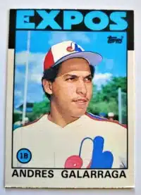 Andres Galarraga Topps 1986 Card 40T