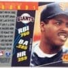 Barry Bonds Sportflix 1996 Back
