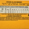Craig Biggio Donruss 1989 Card #561 back