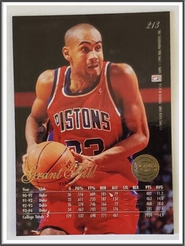 Grant Hill Flair 1995 Back