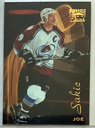 Joe Sakic Pinnacle Zenith 1996-97 NHL Card #44 Colorado Avalanche