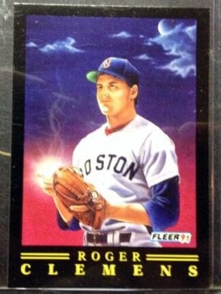 Roger Clemens Fleer 1991 Card #9 of 12