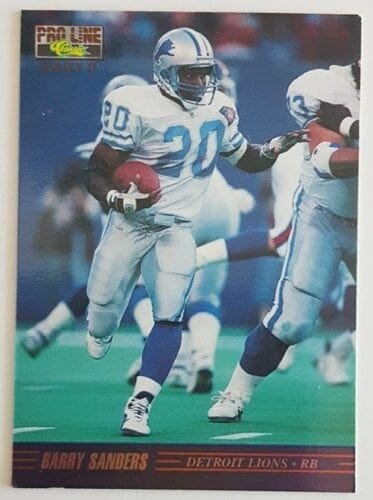 July 1991 BARRY SANDERS Detroit Lions GAME ISSUED Not Worn