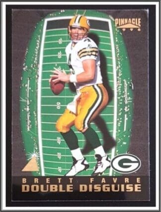 Brett Favre "Double Disguise" Pinnacle 1996 Card #13 of 20