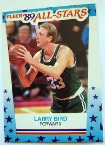 Larry Bird Fleer 1989 "All Stars" Sticker