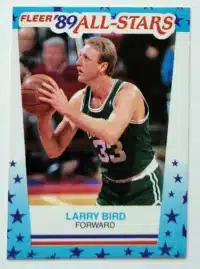 Larry Bird Fleer 1989 Sticker #10