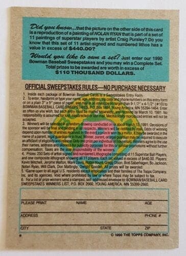 Nolan Ryan Bowman 1988