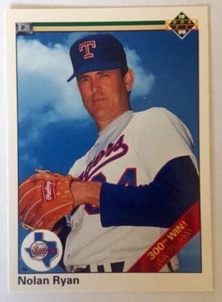 Nolan Ryan Upper Deck 1990 "300th Win" MLB Card #734