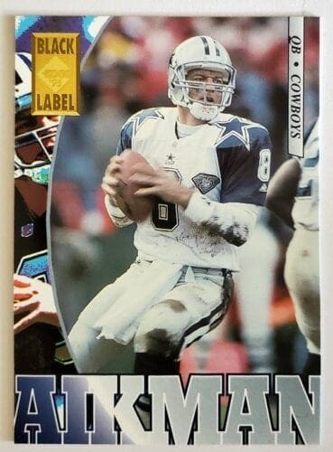 : Sports Memorabilia Dallas Cowboys Troy Aikman Black