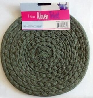 Absorbent Cotton Woven Trivet 8" diameter