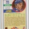 Brian Leetch Score 1990 NHL Card #225 Back