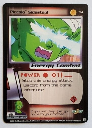Dragonball Z Card #154 Piccolo Sidestep Score 2000 CCG