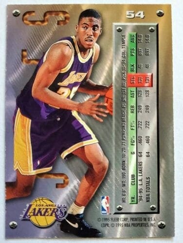 Eddie Jones Fleer Metal 1995 NBA Sports Trading Card #54