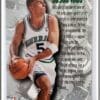 Jason Kidd Fleer 1996 Nuts and Bolts NBA Trading Card #21 Back