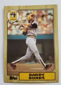Barry Bonds Topps 1987 Card #320