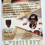 Jamal Anderson Aurora 1998 NFL Card #5 Atlanta Falcons Back